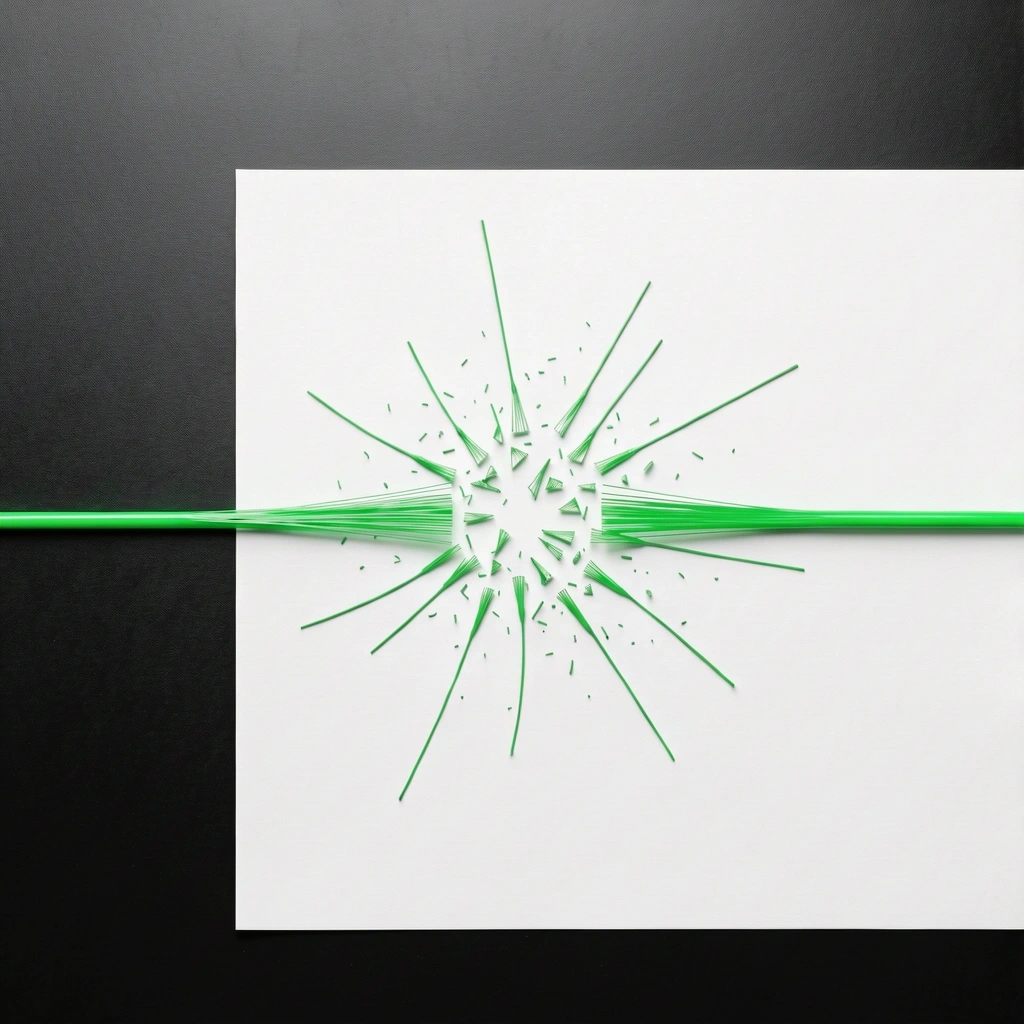 Representación de interrupción de datos